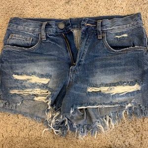 BlankNYC high rise jean shorts